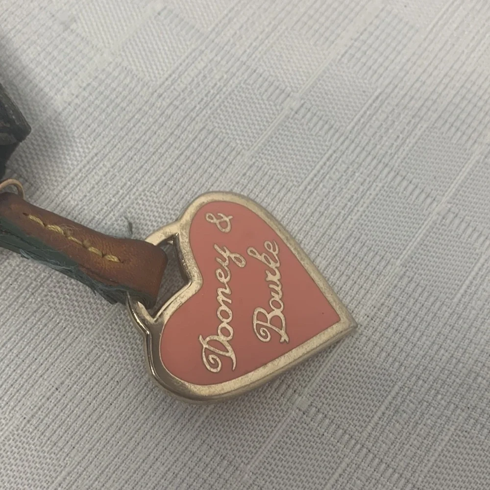 Vintage Dooney and Bourke oversized wristlet with rainbow zipper